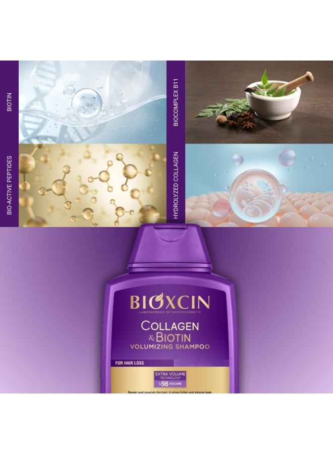 بيوكسين شامبو بيوكسين بالكولاجين والبيوتين لتكثيف الشعر – خالي من الكبريتات – 300 مل - Image 5